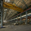 Usine du Pré-Château, grande halle d’usinage, Aciéries de la marine et des chemins de fer, Saint-Chamond.